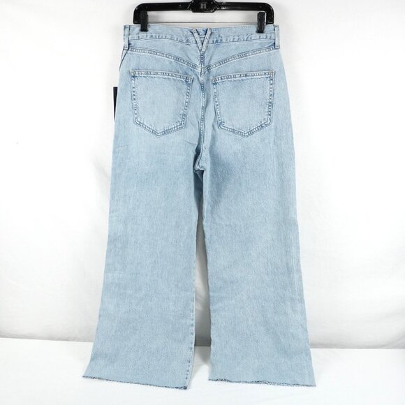 Veronica Beard Taylor Cropped High Rise Wide Jeans in Pale Stone - Size 29 (NWT) - Picture 4 of 13
